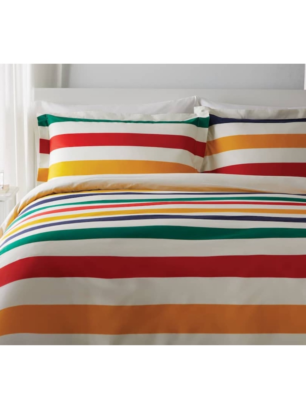*BUNDLE* HBC Hudson’s Bay Stripes  KING Duvet Cover Set + Throw +Outdoor Cushion